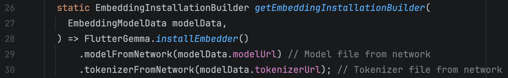 Installing the embedding model